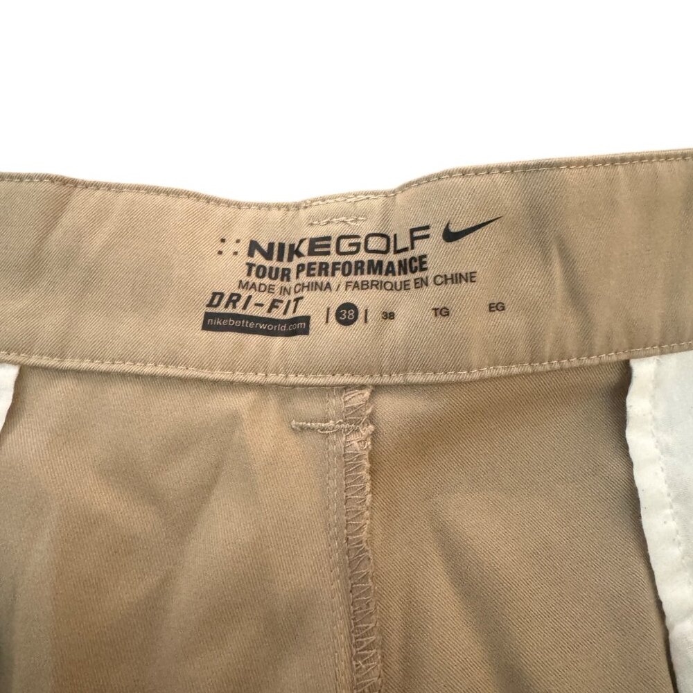 Nike Golf Men's Dri-Fit Tour Performance Shorts Tan Size 38 - Picture 4 of 8
